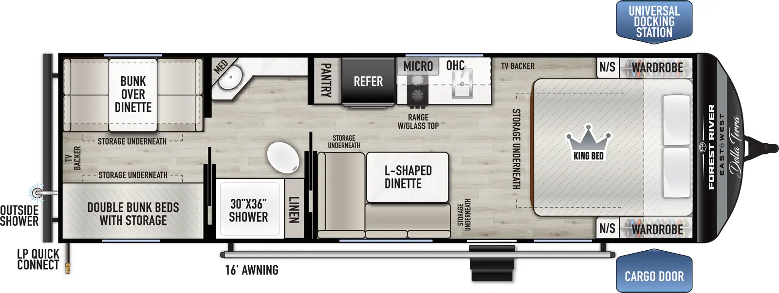 Della Terra 250QB Floorplan